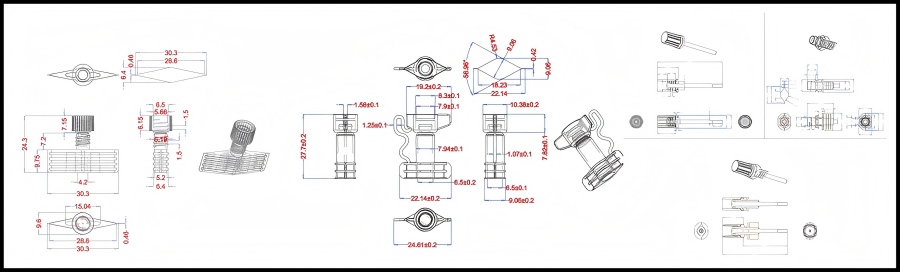 1.3mm~7.8mm pouch fitments 1.3mm~7.8mm pouch fitments